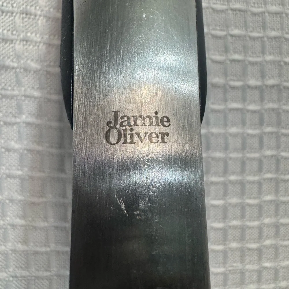 Stainless Steel Cooking Spoon with Black Handle